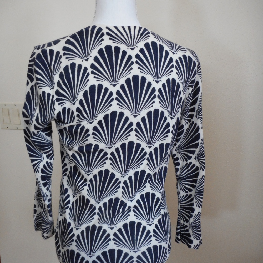 Merona Sweater, Navy and White, SZ S - Picture 3 of 4